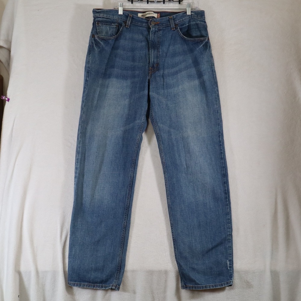 Levi's 550 Men's 36x32 Relaxed Fit Jeans Medium Wash Blue Denim 100% Cotton